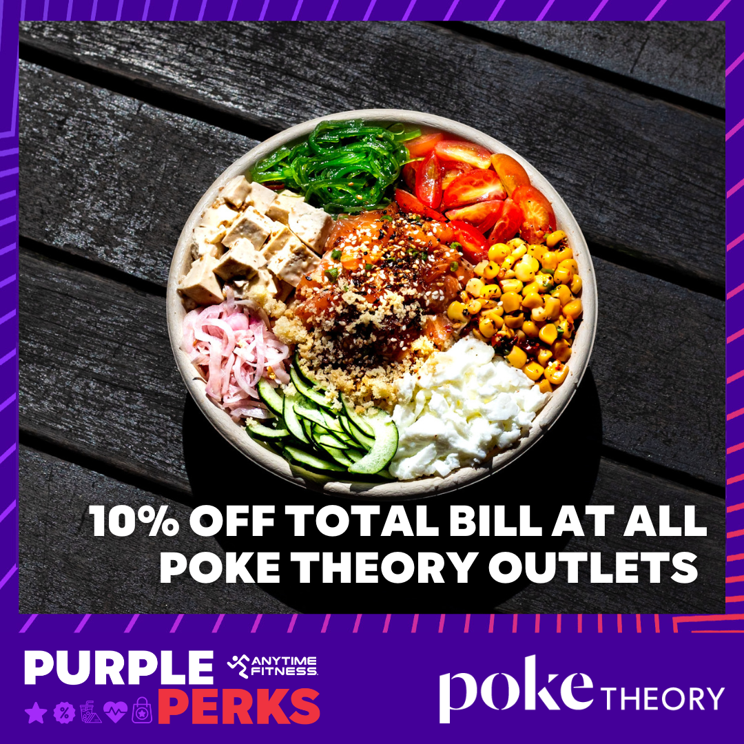 Purple Perks - Poke Theory - Anytime Fitness